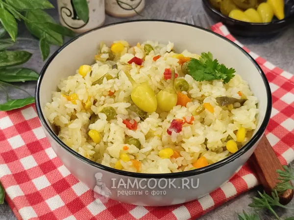 Фото блюда: Рис с мексиканской смесью в мультиварке