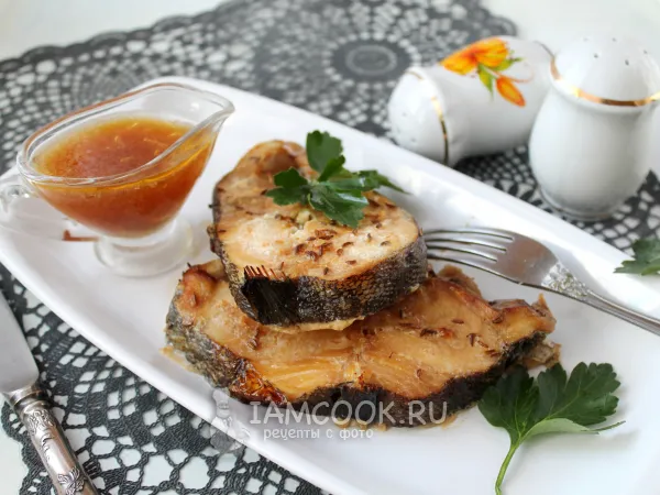 Фото блюда: Треска под маринадом в духовке