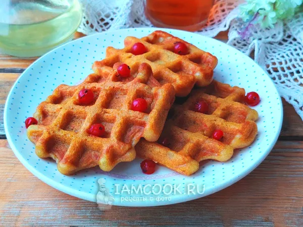 Фото блюда: Вафли чайные в вафельнице (постные)