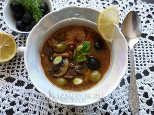 Фото блюда: Грибная сборная солянка