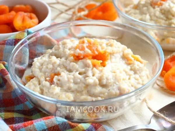 Фото блюда: Овсяная каша с курагой