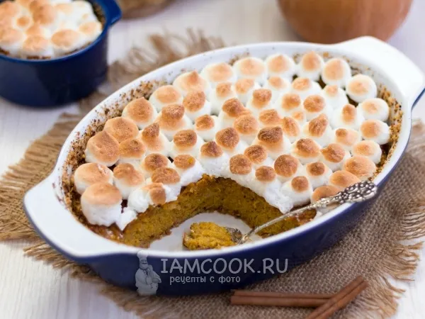 Фото блюда: Пудинг из тыквы