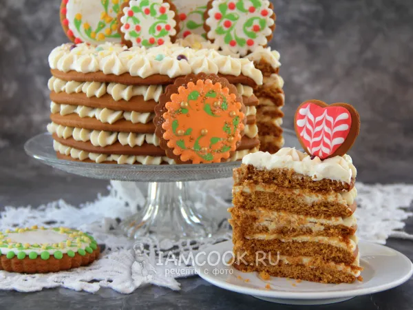 Фото блюда: Торт «Имбирный пряник»