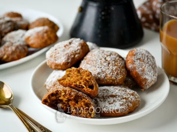 Фото готового блюда: Овсяное печенье с тыквенным пюре