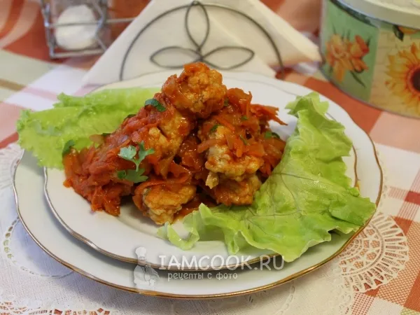 Фото готового блюда: Треска под маринадом на сковороде