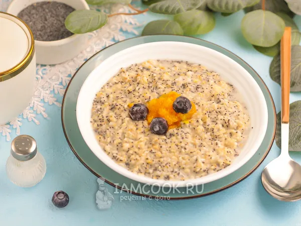 Фото блюда: Овсяная каша с маком