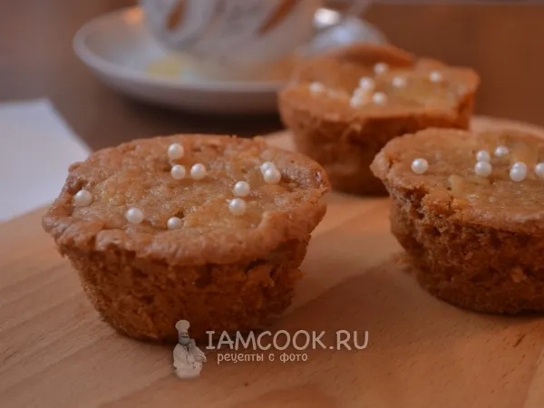 Фото блюда: Яблочные кексы с миндалем