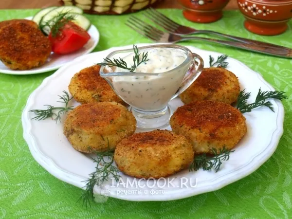 Фото блюда: Котлеты из картофельного пюре на сковороде