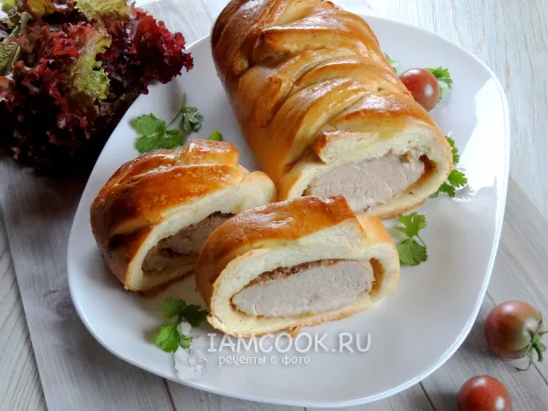 Фото блюда: Свиная вырезка в слоеном тесте