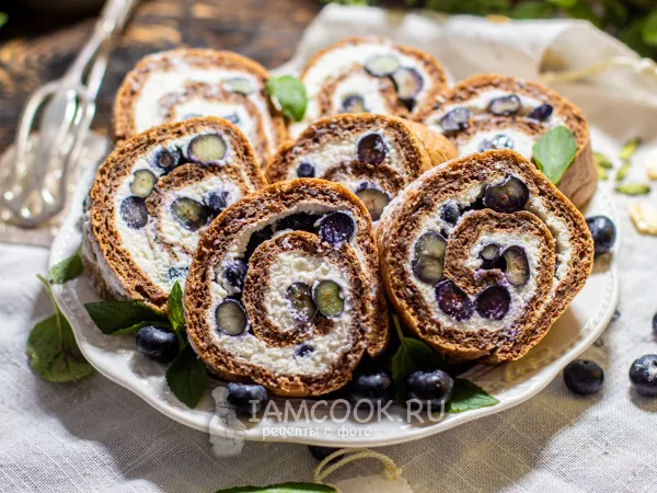 Фото готового блюда: Шоколадный рулет ПП