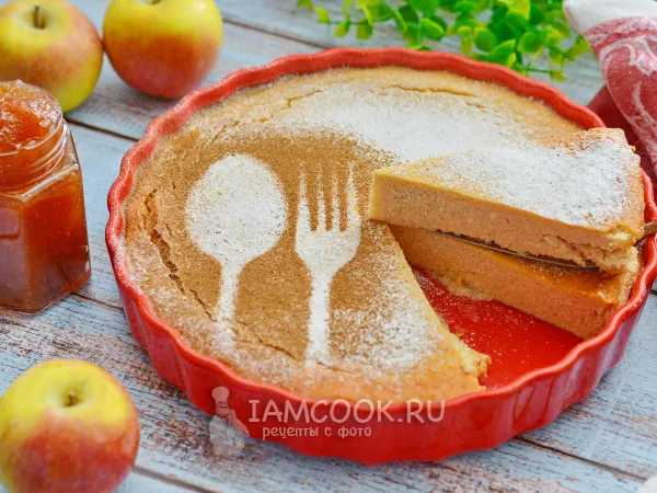 Фото блюда: Творожная запеканка с повидлом