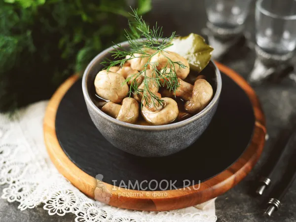 Фото готового блюда: Малосольные шампиньоны
