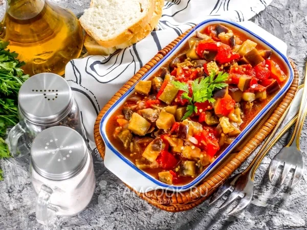 Фото блюда: Баклажанная икра в микроволновке