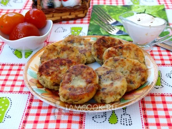 Фото блюда: Картофельные котлеты с грибами