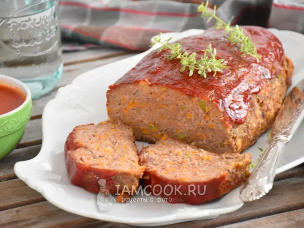 Фото блюда: Мясной рулет по-американски