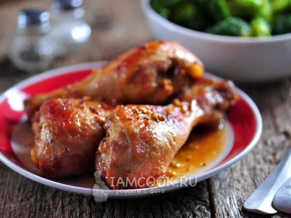 Фото готового блюда: Куриные ножки в рукаве в духовке