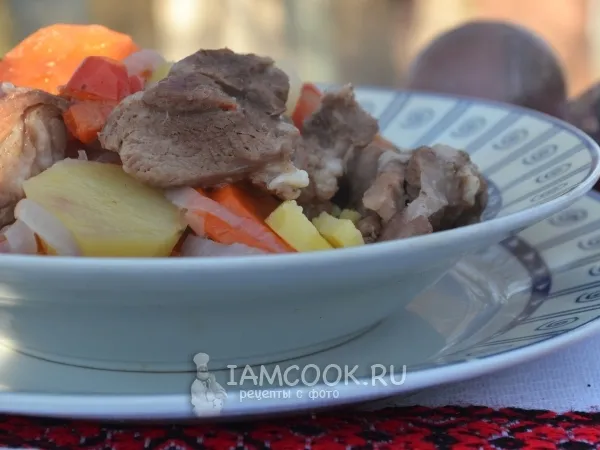 Фото готового блюда: Хашлама на костре