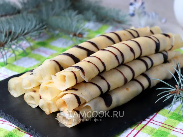 Фото готового блюда: Блины «Зебра»