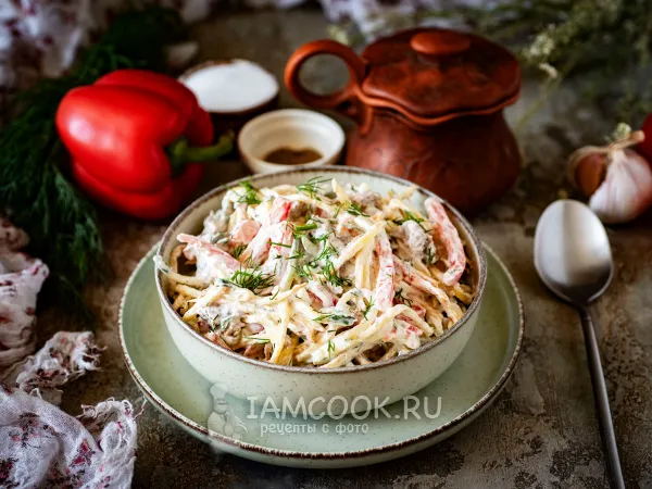 Фото блюда: Салат с говядиной и картофелем пай