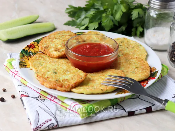 Фото блюда: Оладьи из огурцов