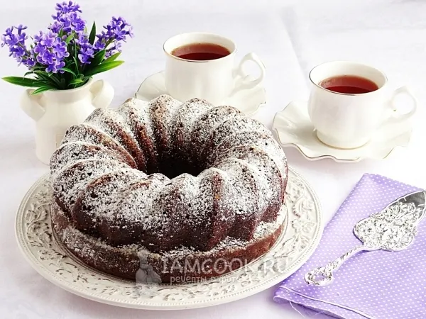 Фото готового блюда: Шоколадный пирог «Эрл Грей»