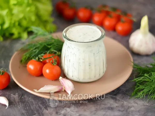Фото блюда: Соус для шаурмы из сметаны и кефира