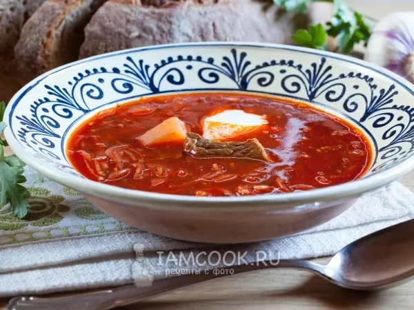 Фото готового блюда: Борщ классический с мясом