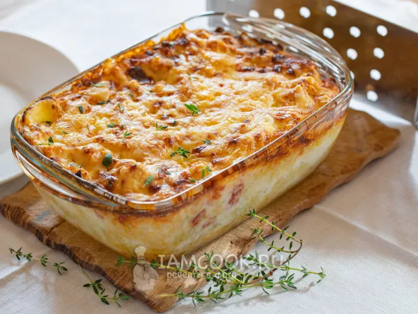 Фото блюда: Гратен из макарон