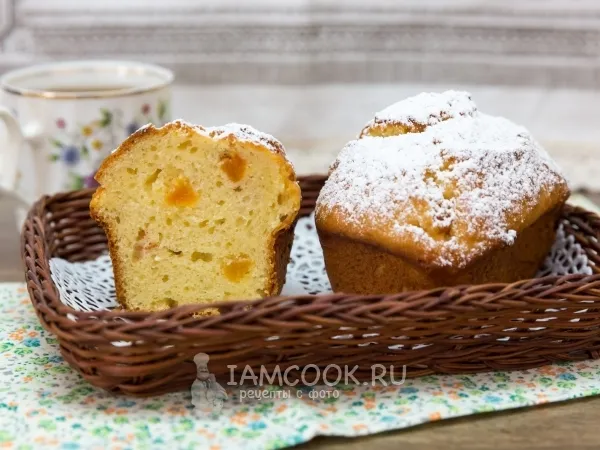 Фото блюда: Творожные кексы с курагой