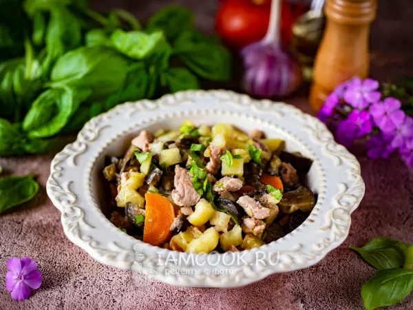 Фото блюда: Рагу в афганском казане с мясом