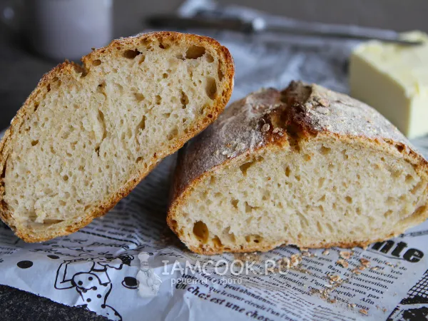 Фото готового блюда: Хлеб на закваске без замеса