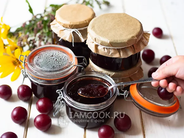 Фото блюда: Повидло из красной алычи на зиму