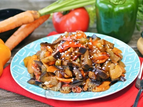 Фото блюда: Овощи в соусе терияки