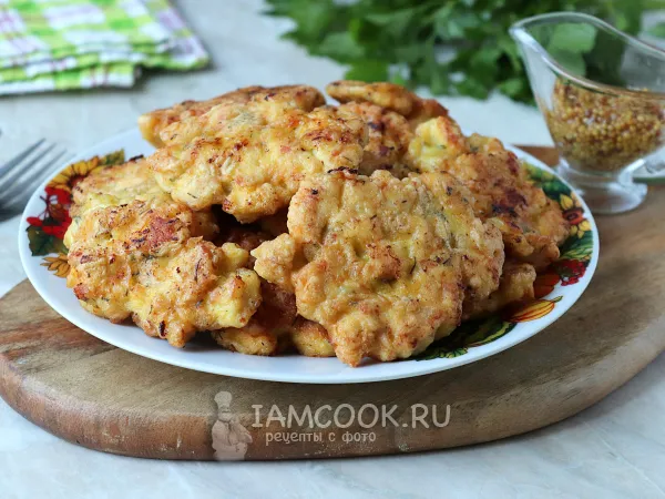Фото готового блюда: Рубленые куриные котлеты с зеленью (на сковороде)