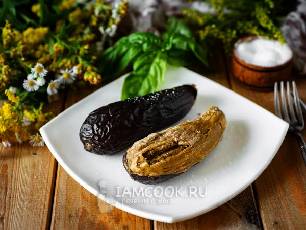 Фото блюда: Баклажаны в аэрогриле целиком