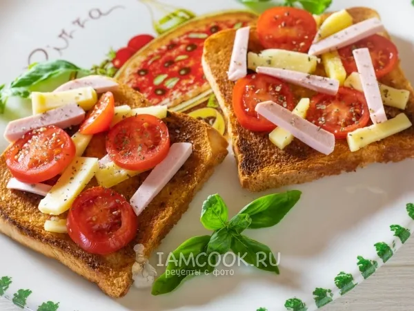 Фото блюда: Пицца-бутерброд