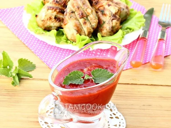 Фото блюда: Остро-пряный клубничный соус к мясу