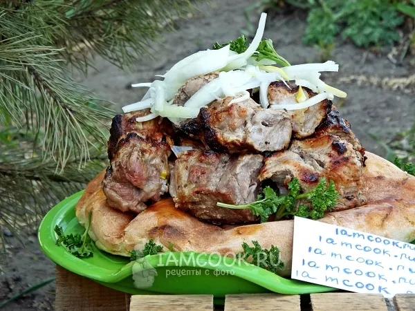 Фото блюда: Шашлык из свинины в кефире