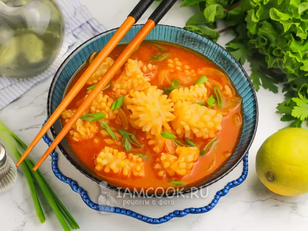 Фото блюда: Кальмары в соусе Том Ям