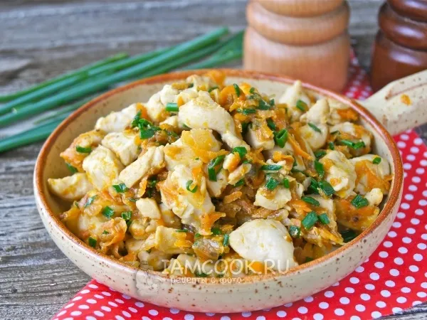 Фото готового блюда: Поджарка из курицы