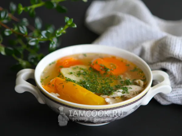 Фото блюда: Шурпа из курицы в казане