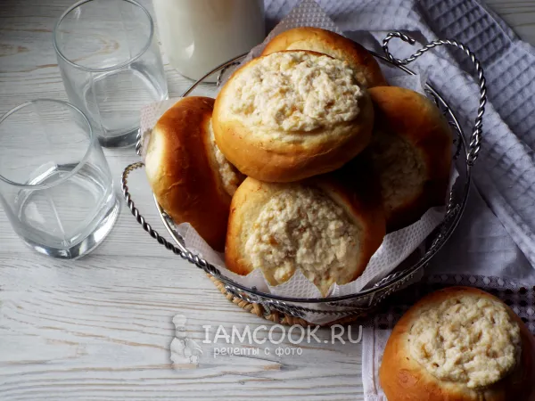 Фото блюда: Ватрушки с творогом и бананом