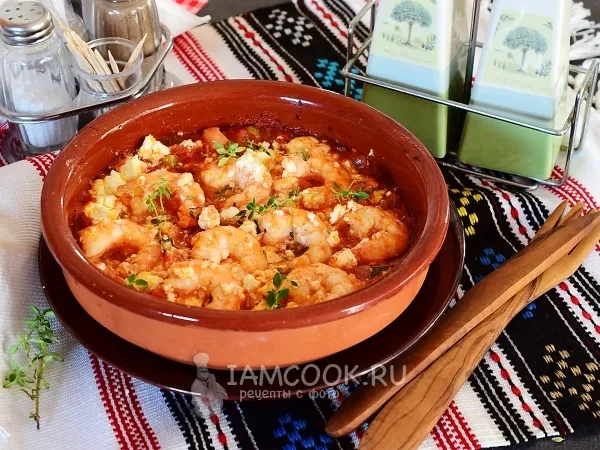 Фото блюда: Креветки «Саганаки»