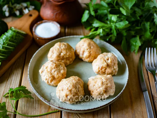 Фото блюда: Фрикадельки на пару в мультиварке