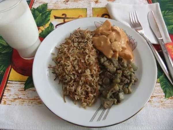 Фото готового блюда: Рис с лапшой по-арамейски