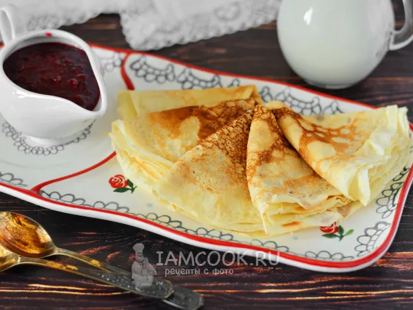 Фото блюда: Блины на овсяном немолоко