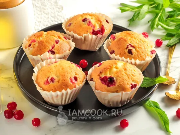 Фото блюда: Маффины с клюквой