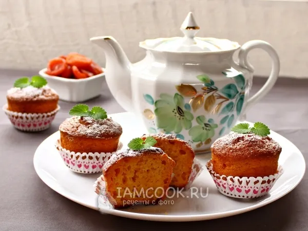 Фото блюда: Кексы с курагой