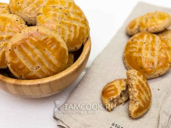 Фото готового блюда: Медовое печенье с цельнозерновой мукой