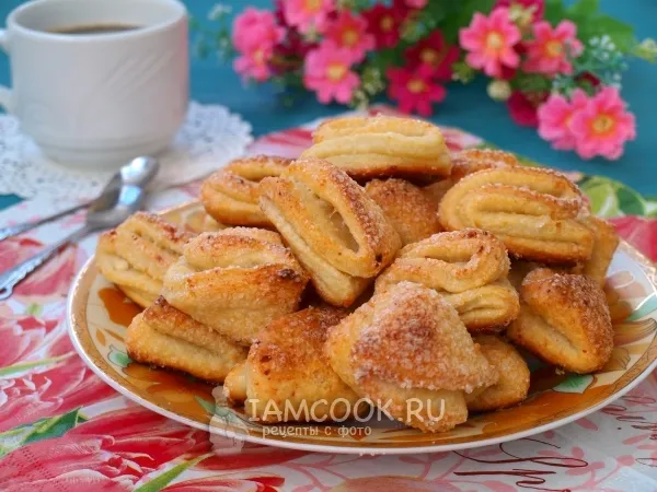 Фото готового блюда: Печенье «Поцелуйчики» с творогом